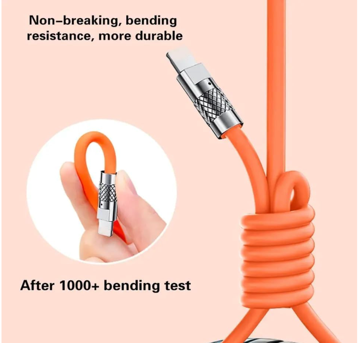 120W Fast Charging Cable | HyperCharge USB Cable for Android & iPhone