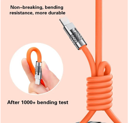 120W Fast Charging Cable | HyperCharge USB Cable for Android & iPhone