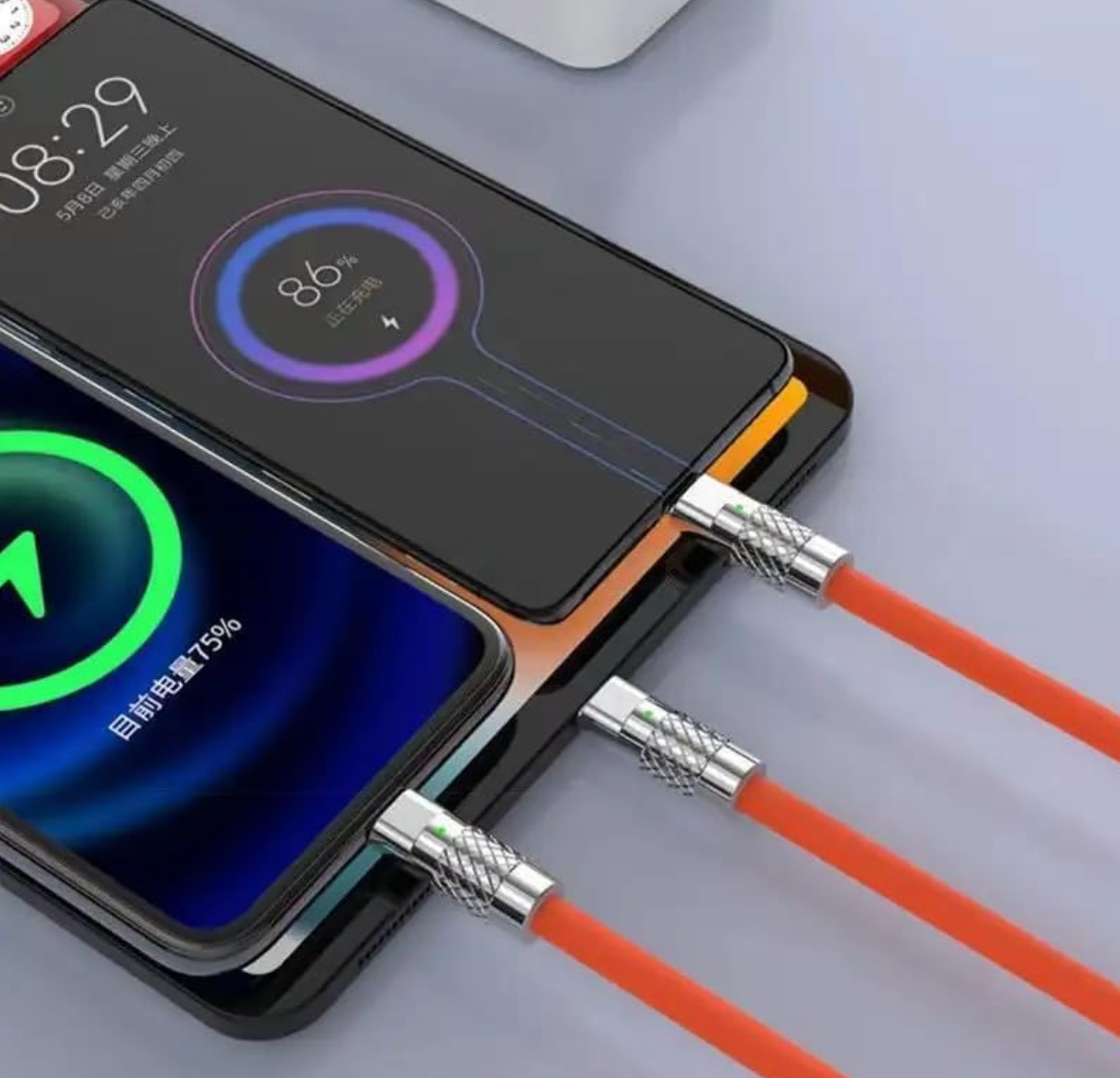 120W Fast Charging Cable | HyperCharge USB Cable for Android & iPhone