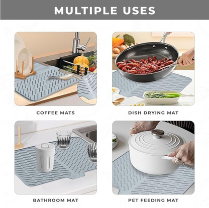 Silicone Dish Drying Mat for Kitchen