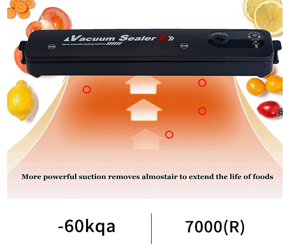 PreservePro Portable Vacuum Sealer | Automatic Food Vacuum Sealing Machine with Dry & Moist Modes | LED Display for Fruits, Meat & Fresh Food Storage