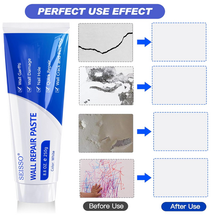 WallRevive Pro Wall Repair Kit | 2-Pack Wall Repair Paste for Cracks, Nail Holes & Surface Repairs
