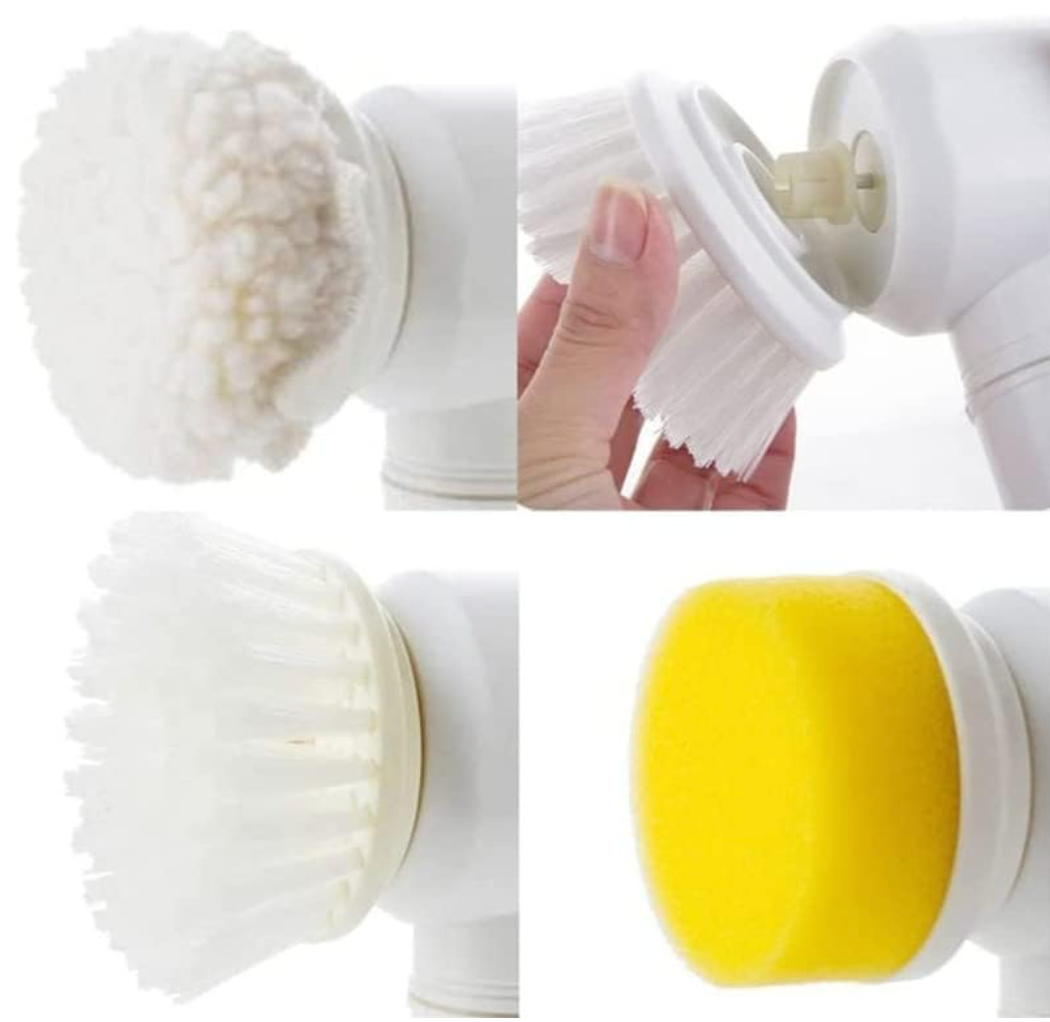 CleanSwift Power Scrubber | Cordless Multi-Surface Electric Cleaning Brush with Interchangeable Brush Heads