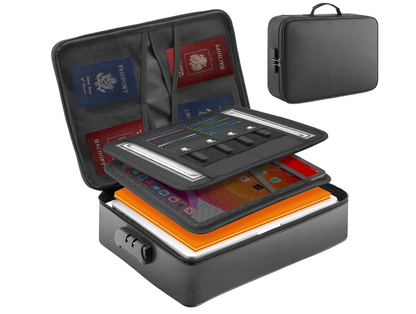 SafeVault™ Waterproof Document Organizer Case