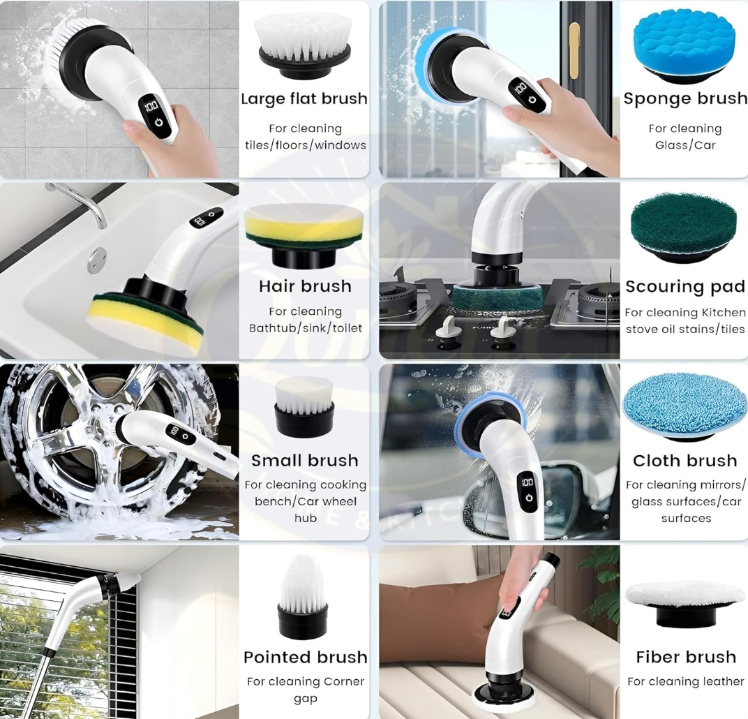 ScrubiX™ Pro | 9-in-1 Cordless Power Scrubber