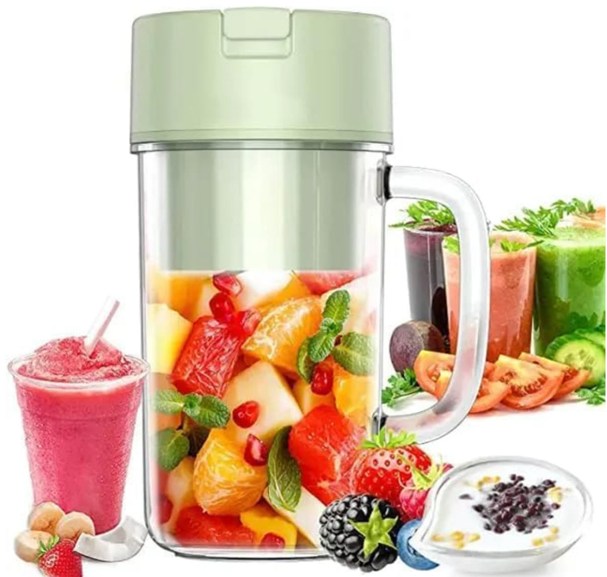 BlendGo Pro Portable Electric Juicer Cup | USB Rechargeable Mini Blender for Smoothies, Shakes & Fresh Fruit Drinks