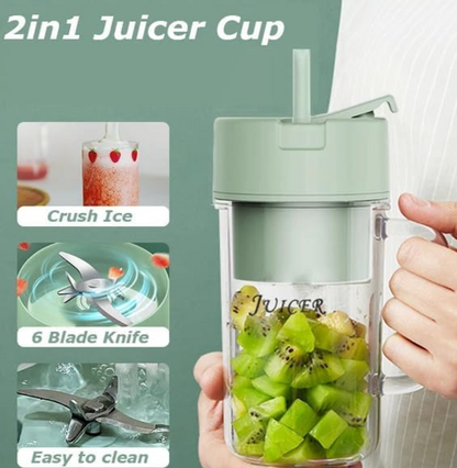 BlendGo Pro Portable Electric Juicer Cup | USB Rechargeable Mini Blender for Smoothies, Shakes & Fresh Fruit Drinks