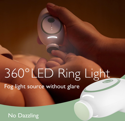 TinyTrim Pro Electric Baby Nail Trimmer | USB Rechargeable Gentle Nail File for Newborns, Infants & Toddlers