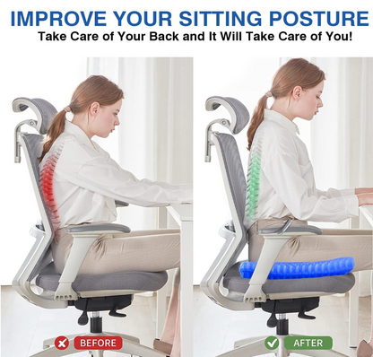 CushionPro Gel Seat Cushion | Extra Large Honeycomb Design Chair Pad for Office, Car & Home