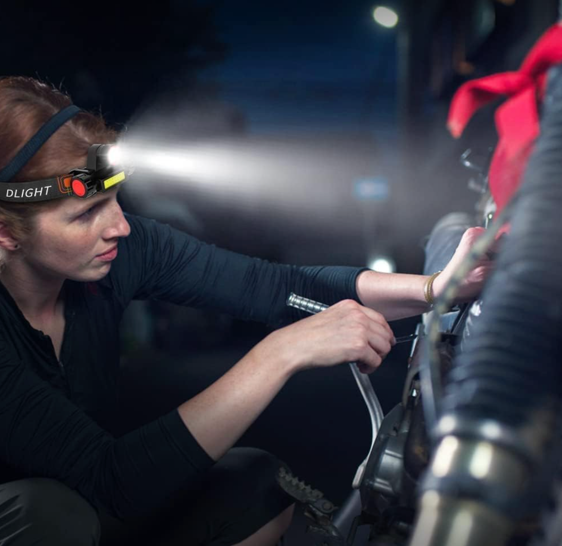 LumiBeam Pro Rechargeable LED Headlamp | USB Rechargeable Headlight for Running, Camping, Hiking & Cycling