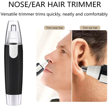 Electric Nose & Ear Hair Trimmer | Painless USB Rechargeable Grooming Tool for Men & Women