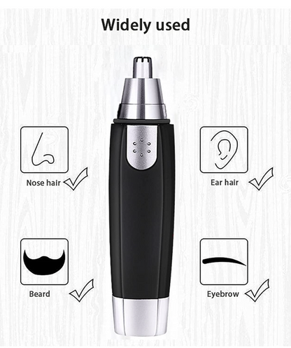 Electric Nose & Ear Hair Trimmer | Painless USB Rechargeable Grooming Tool for Men & Women