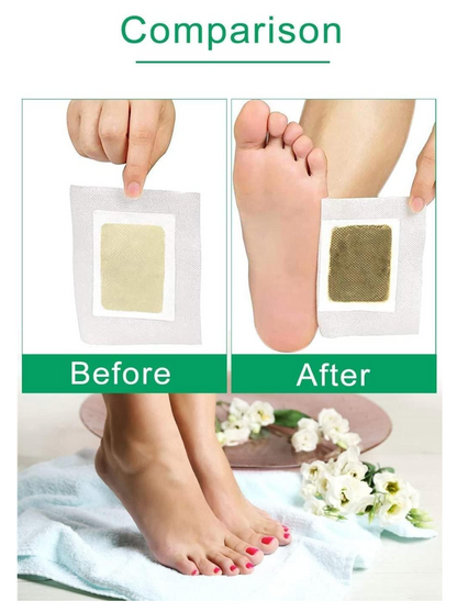 PureStep Detox Foot Patches | Natural Bamboo Vinegar Foot Pads for Deep Cleansing, Relaxation & Better Sleep