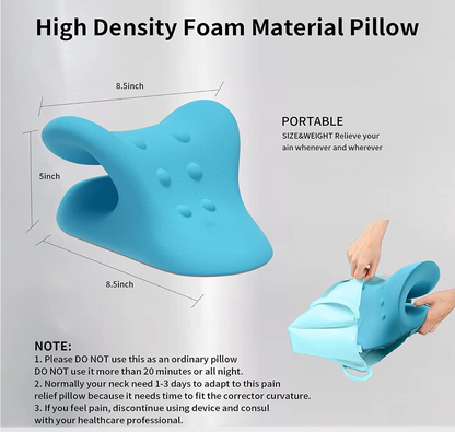 SpineEase Neck & Shoulder Relaxer | Cervical Spine Alignment Pillow for Neck Pain Relief