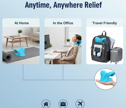 SpineEase Neck & Shoulder Relaxer | Cervical Spine Alignment Pillow for Neck Pain Relief