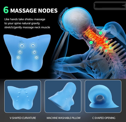 SpineEase Neck & Shoulder Relaxer | Cervical Spine Alignment Pillow for Neck Pain Relief