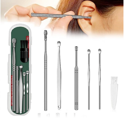 Stainless Steel Ear Wax Removal Tool Kit